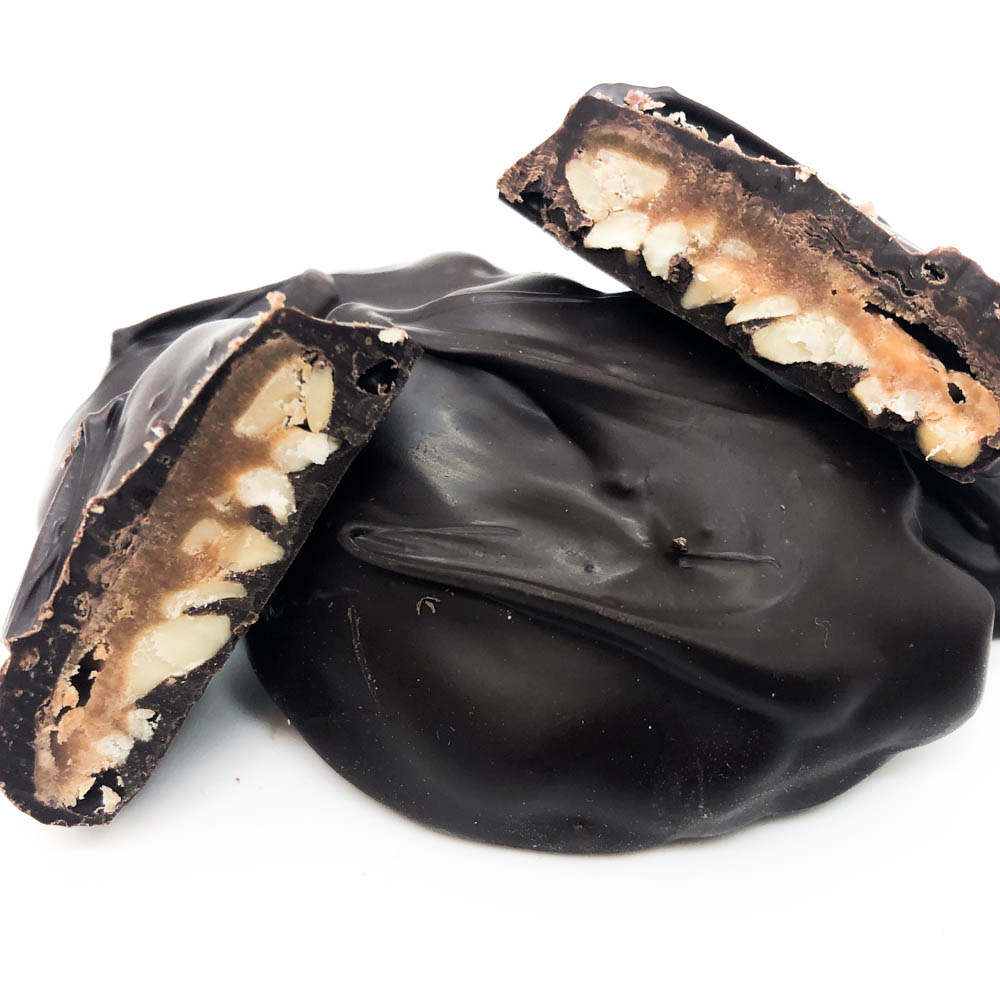 dark chocolate cashew turtle