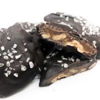 Dark Chocolate Salted Pecan Turtle